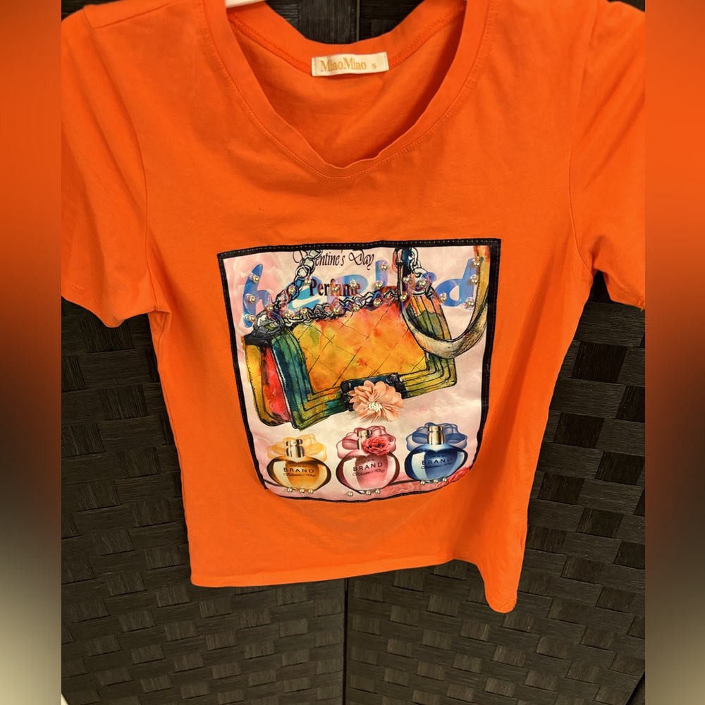 Women’s orange stylish Tee